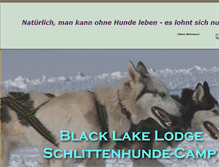 Tablet Screenshot of black-lake-lodge.de